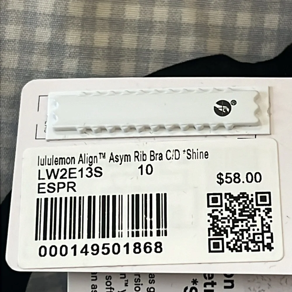 LULULEMON ALIGN ASYM RIB BRA C/D SHINE NWT